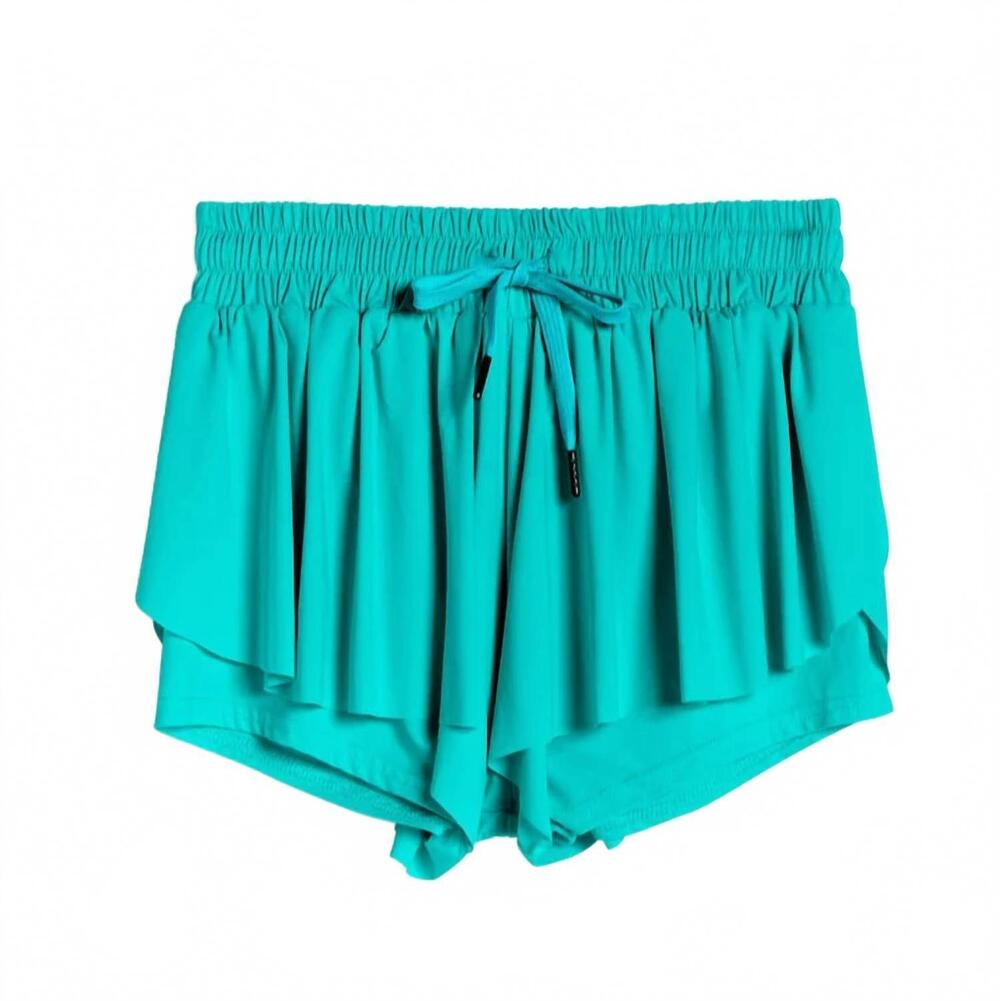 NEW TRACTR girls butterfly shorts in turquoise
